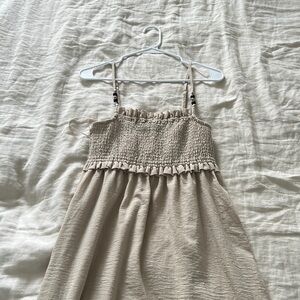 Zara Beaded Linen Maxi Dress